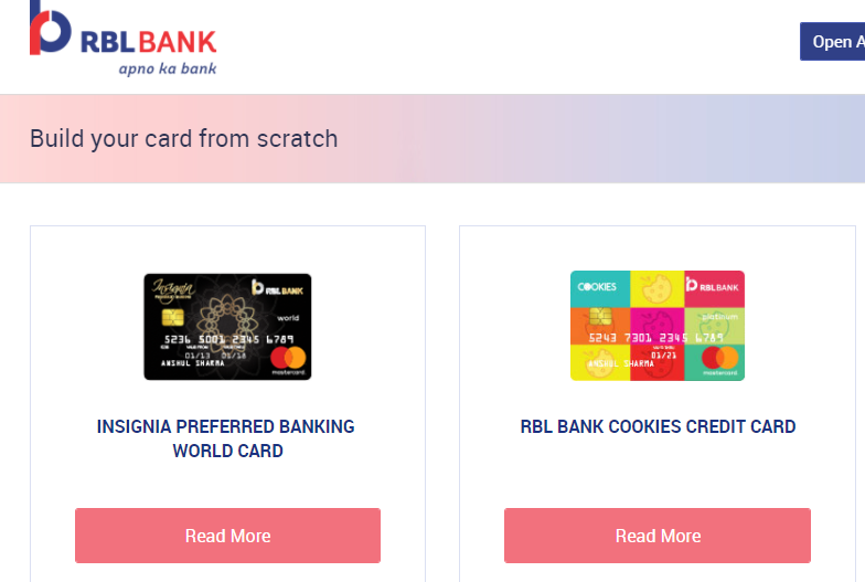 RBL Bank Credit card
