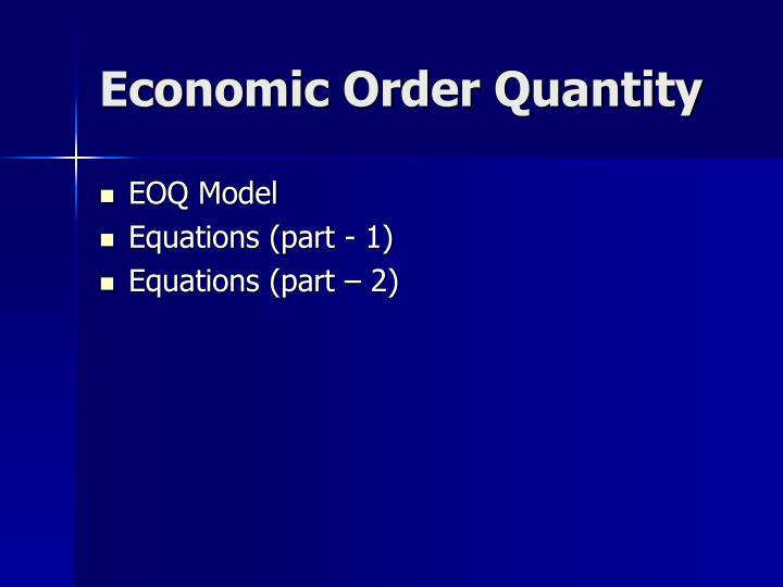 economic-order-quantity