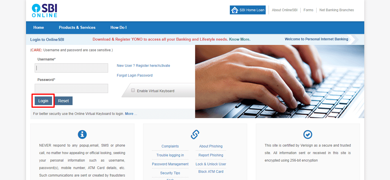 Link Aadhaar with SBI Bank Account Online