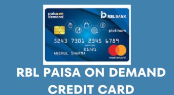 RBL Paisa On Demand Credit Card